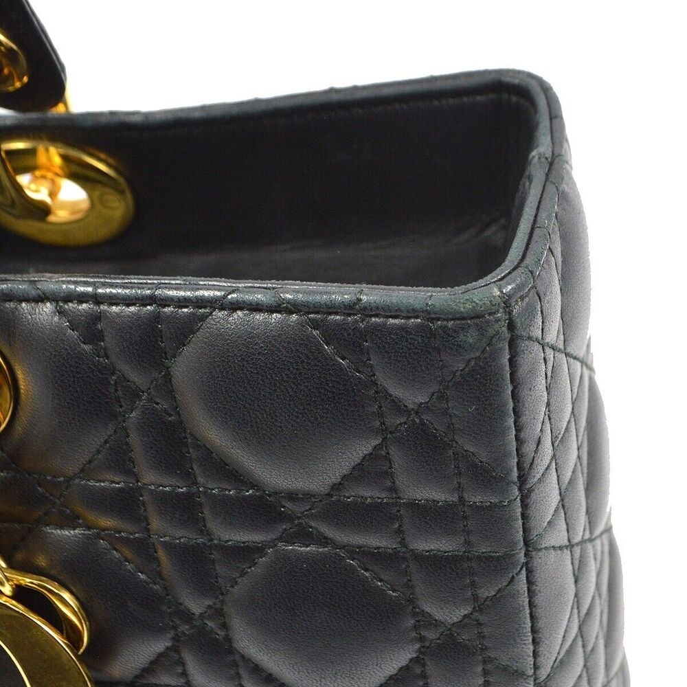 Christian Dior Black Lambskin Lady #126961D18B - Picture 7 of 10